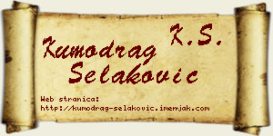 Kumodrag Selaković vizit kartica
